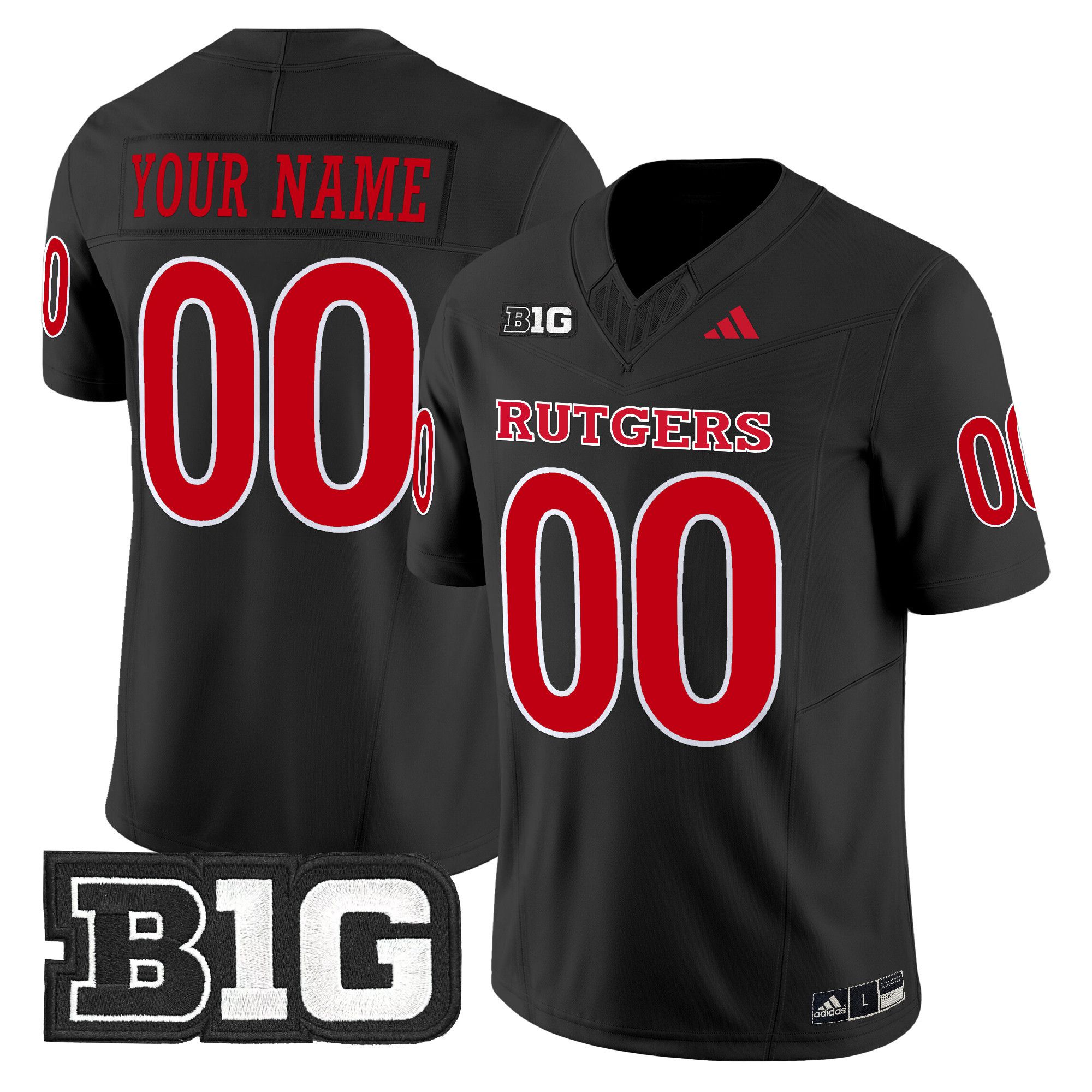 Men Rutgers Scarlet Knights Black 2024 Vapor Limited Custom NCAA Jersey style 1